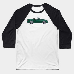 Emerald Green Mazda Miata Top-down Baseball T-Shirt